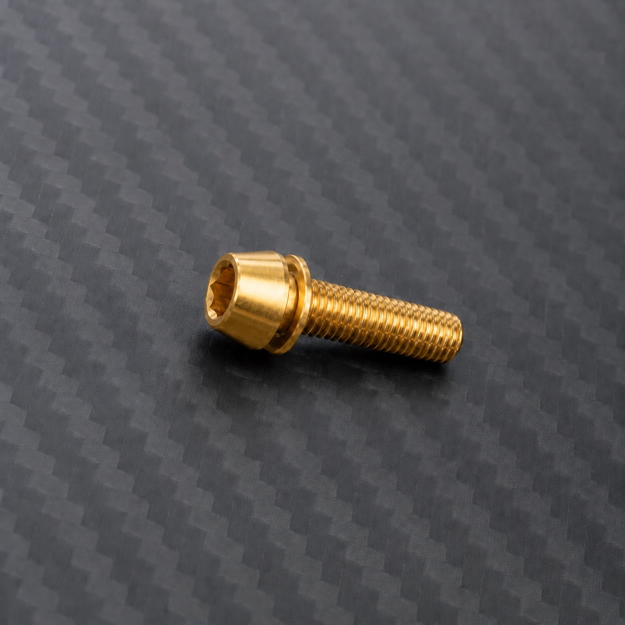 M5 Titanium Tapered Socket Cap Bolt – With Washer – Gold