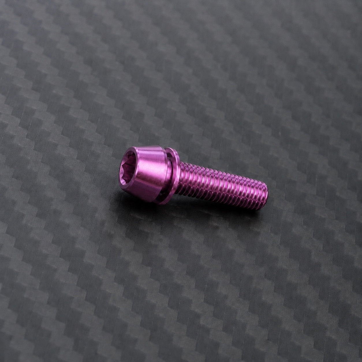 M5 Titanium Tapered Socket Cap Bolt – With Washer – Magenta