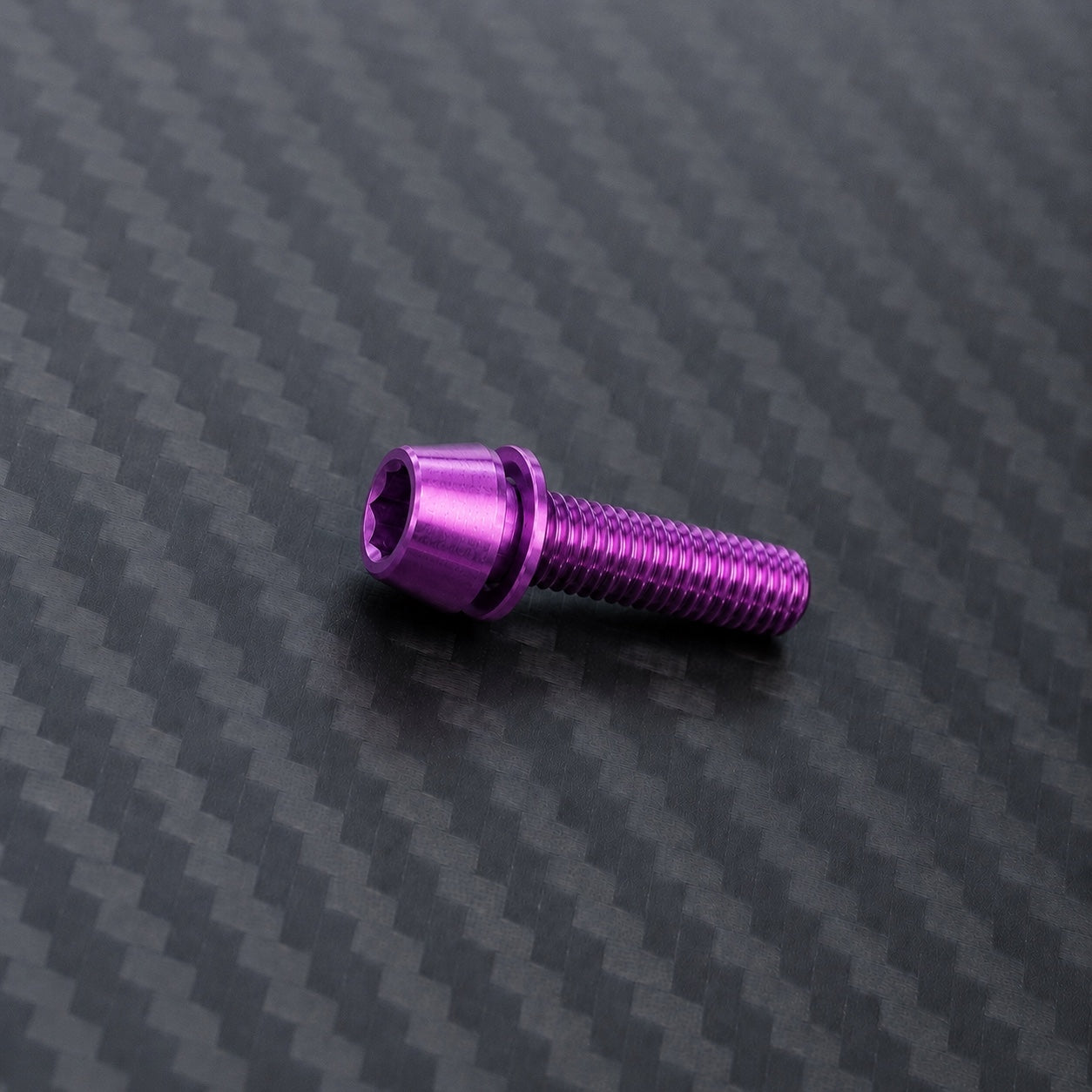 M5 Titanium Tapered Socket Cap Bolt – With Washer – Purple