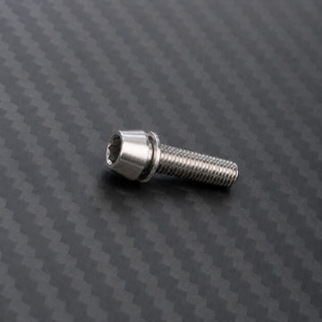 M5 Titanium Tapered Socket Cap Bolt – With Washer – Raw Titanium