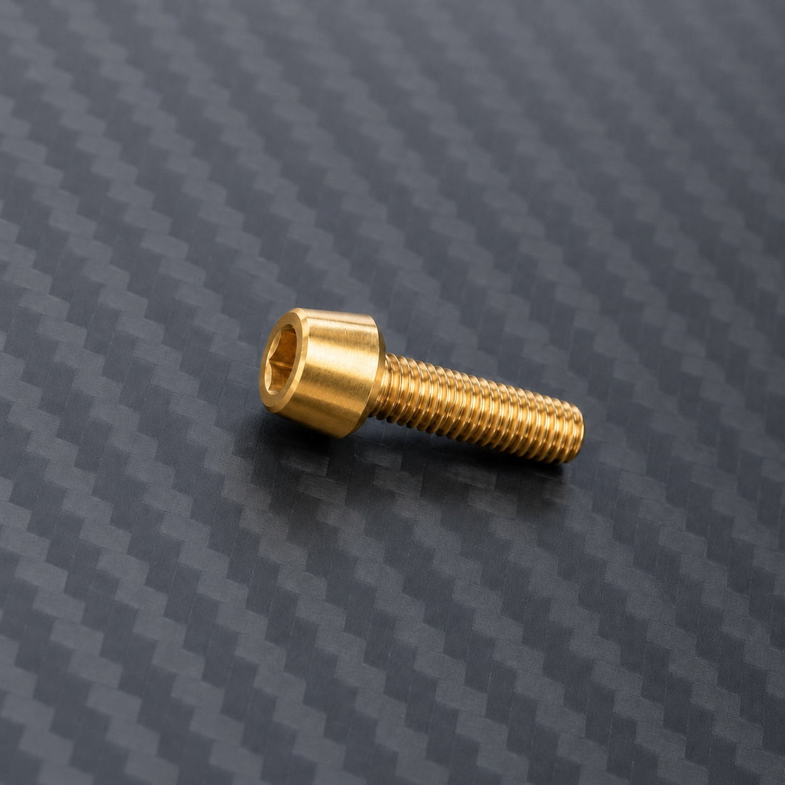 M8 Titanium Tapered Socket Cap Bolt – Gold