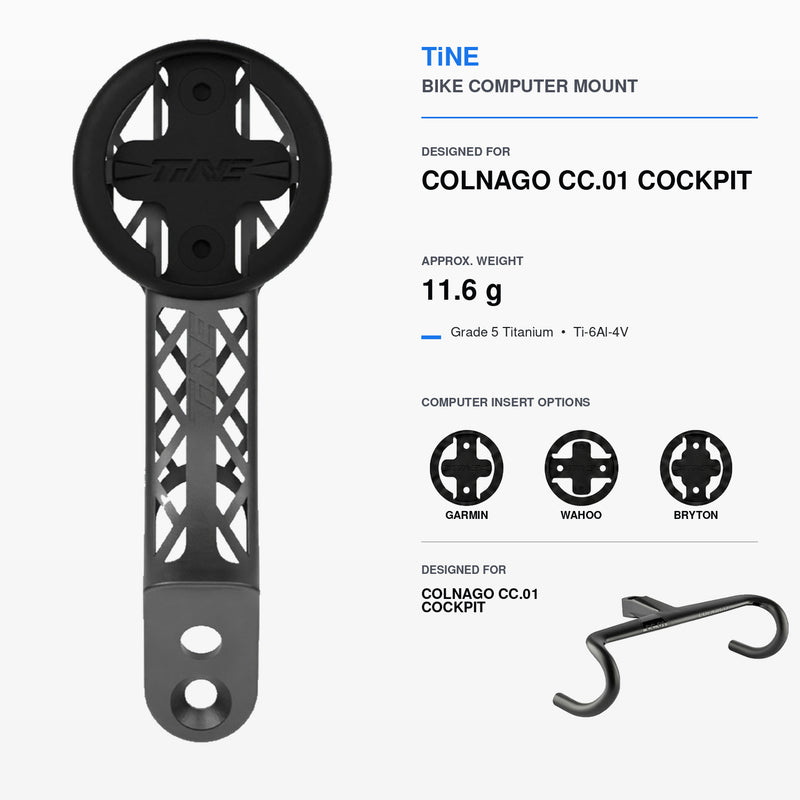 Titanium Computer Mount for Colnago CC.01 & Y1Rs
