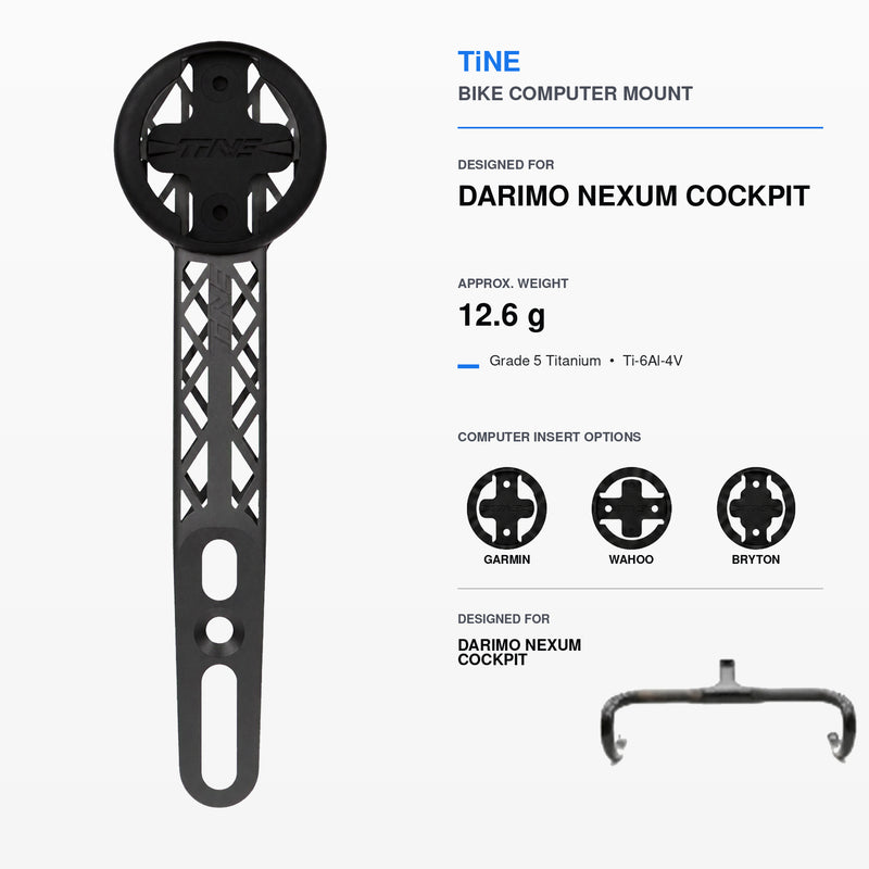 Titanium Computer Mount for Darimo Nexum & Nexum Drag