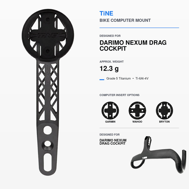 Titanium Computer Mount for Darimo Nexum & Nexum Drag