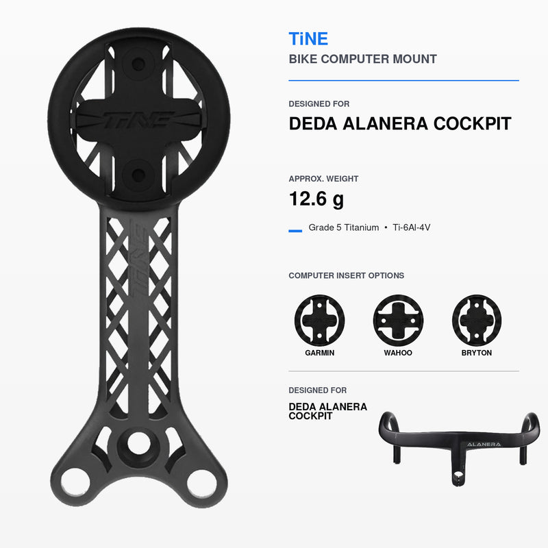 Titanium Computer Mount for Deda Alanera & Alanera RS