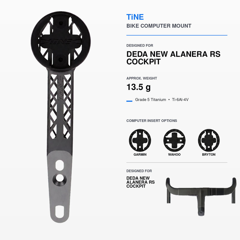 Titanium Computer Mount for Deda Alanera & Alanera RS