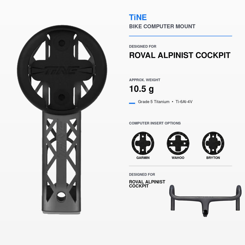 Titanium Computer Mount for Specialized Roval & Tarmac Stems