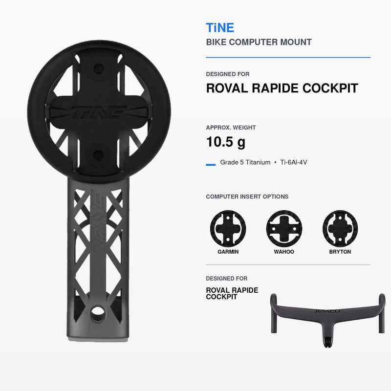 Titanium Computer Mount for Specialized Roval & Tarmac Stems