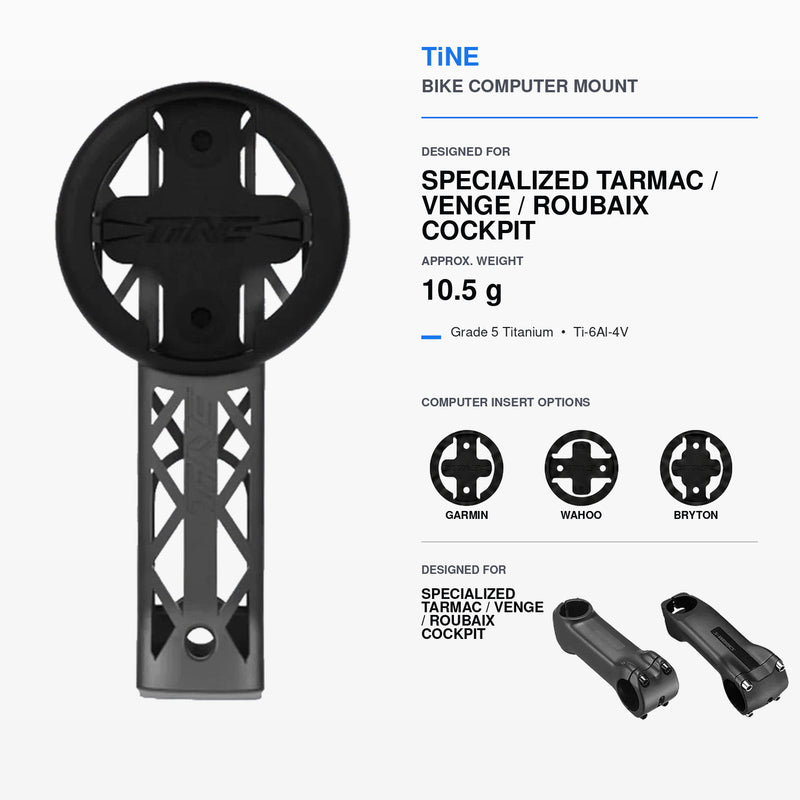 Titanium Computer Mount for Specialized Roval & Tarmac Stems
