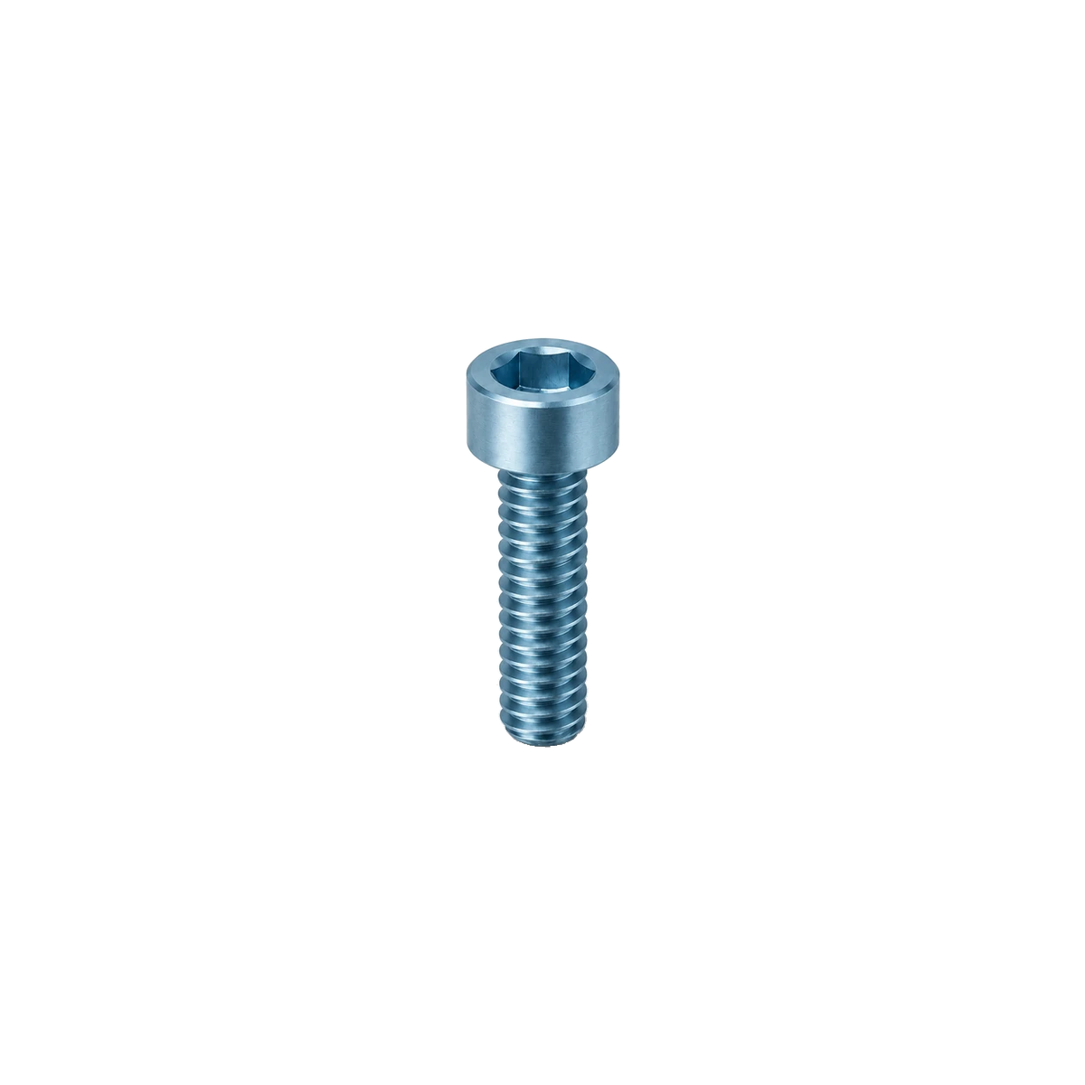 M2.5 Titanium Socket Cap Bolt — Ice Blue