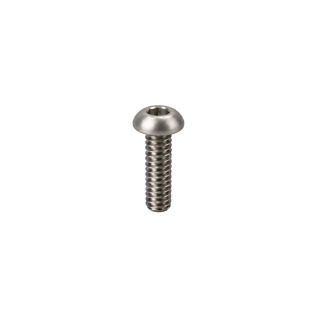 M3 Titanium Button Head Bolt — Raw Titanium