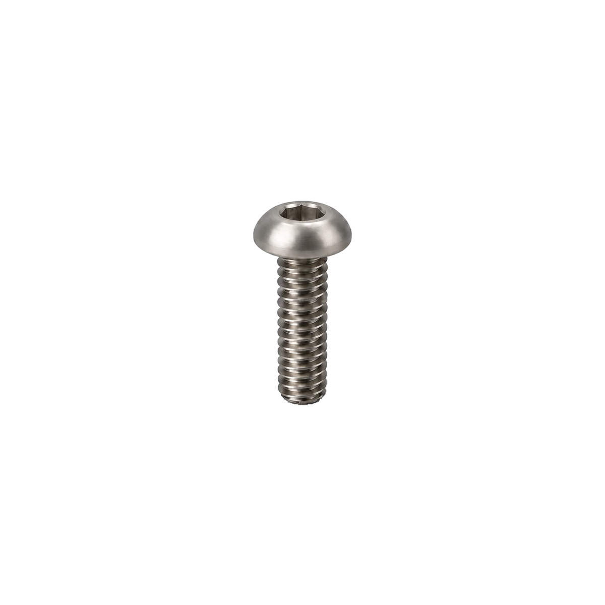 M3 Titanium Button Head Bolt — Raw Titanium