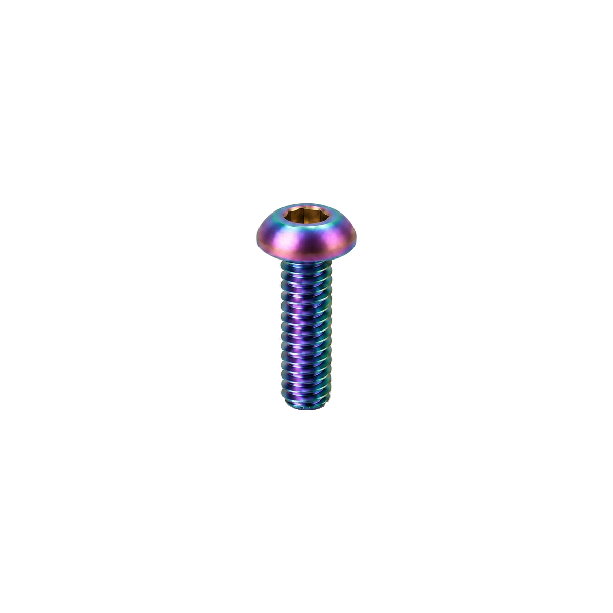 M3 Titanium Button Head Bolt — Rainbow