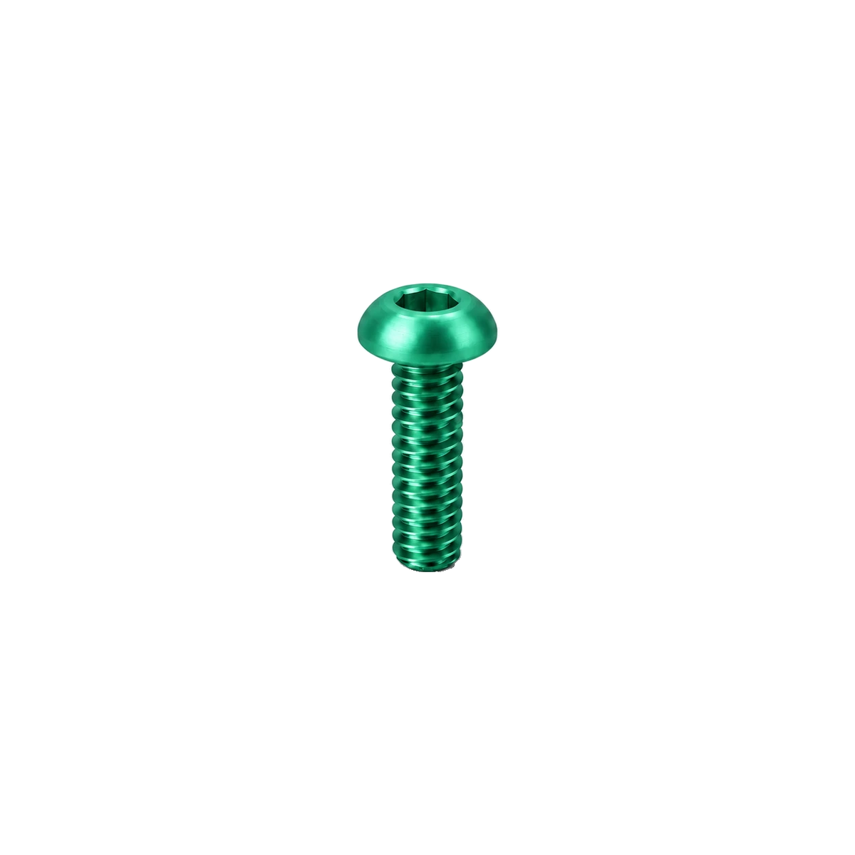 M3 Titanium Button Head Bolt — Green