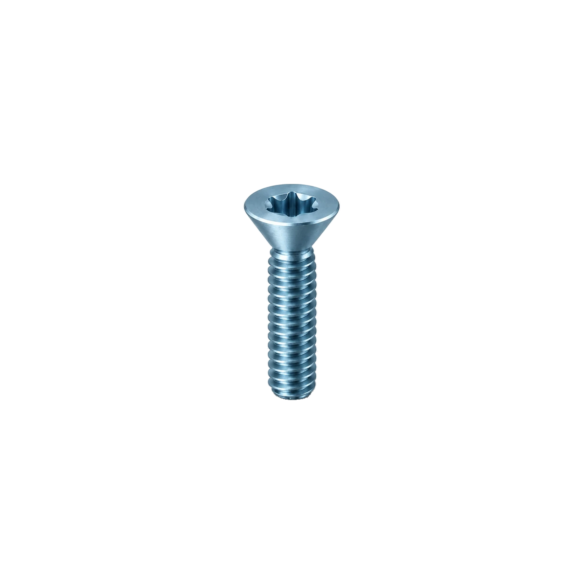 M4 Titanium Countersunk Bolt — Ice Blue