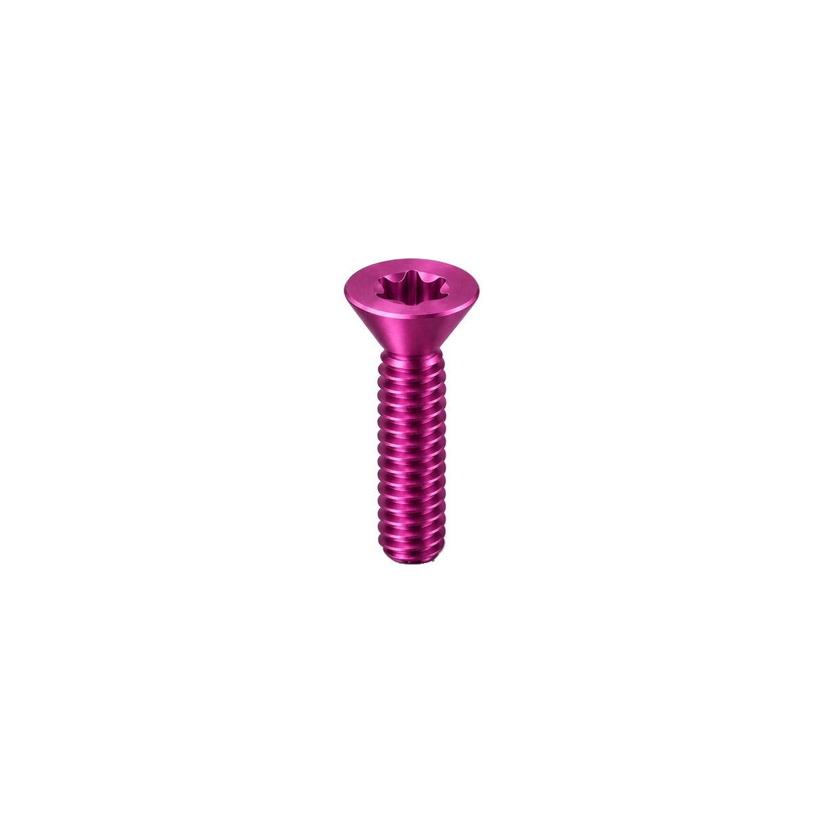 M4 Titanium Countersunk Bolt — Magenta