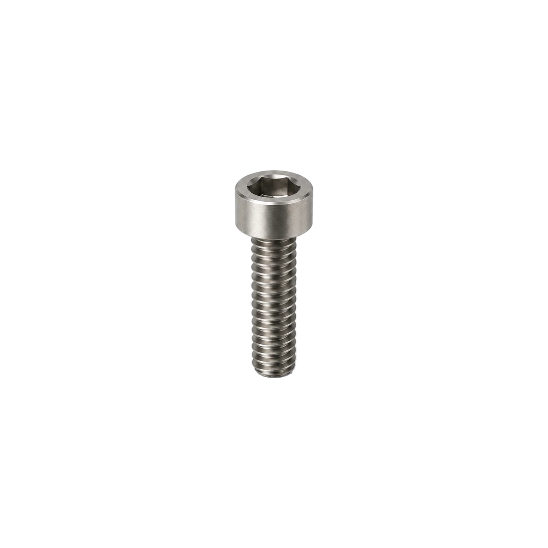 M4 Titanium Socket Cap Bolt — Raw Titanium