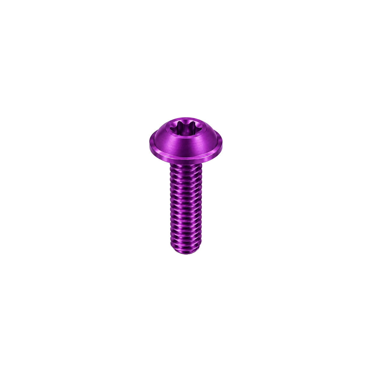 M4 Titanium Flanged Button Head Bolt — Purple
