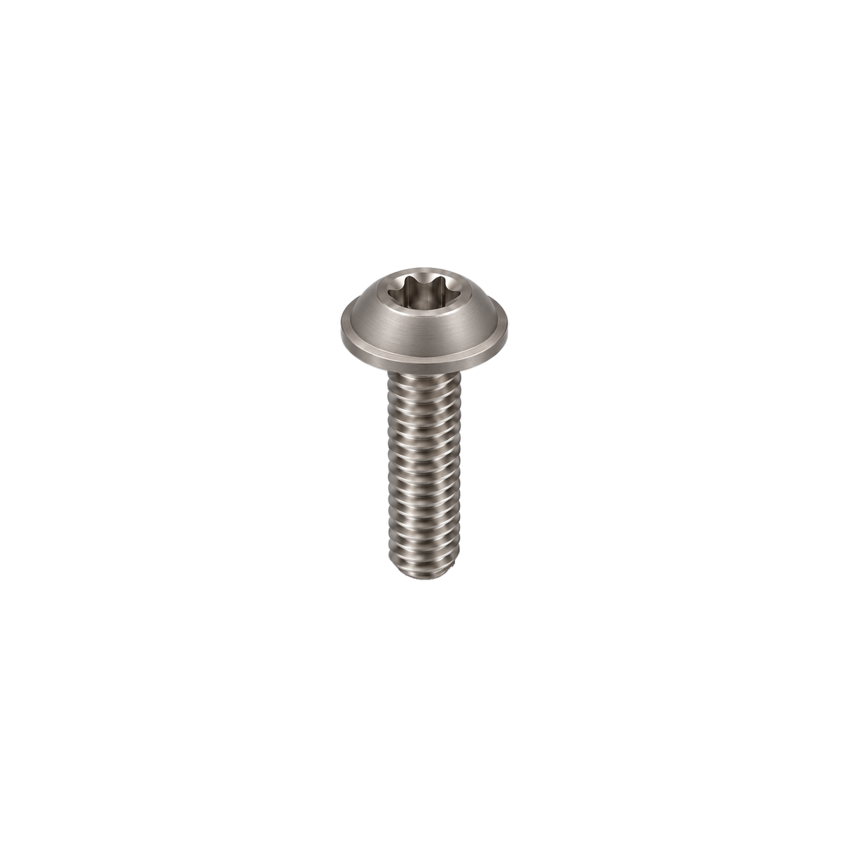 M4 Titanium Flanged Button Head Bolt — Raw Titanium