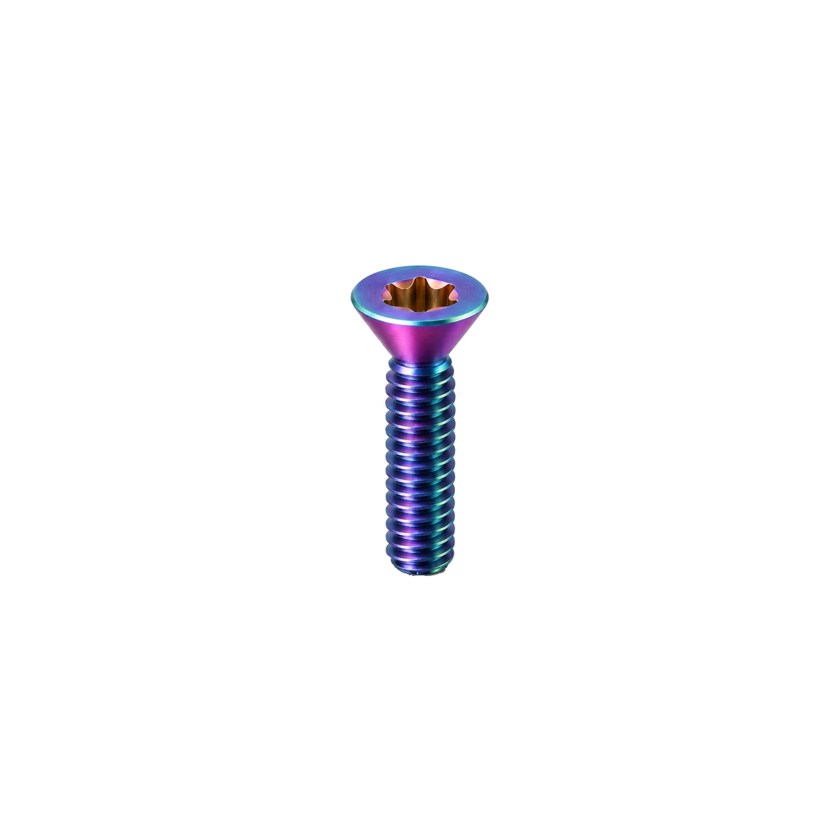 M5 Titanium Countersunk Bolt — Rainbow