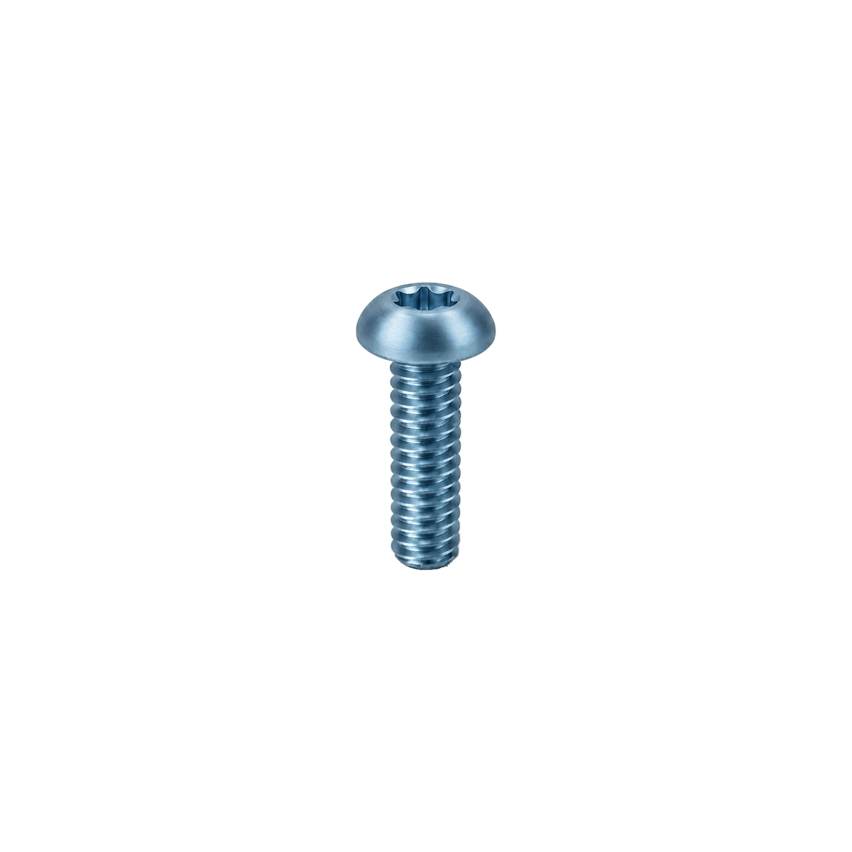 M5 Titanium Button Head Bolt — Ice Blue