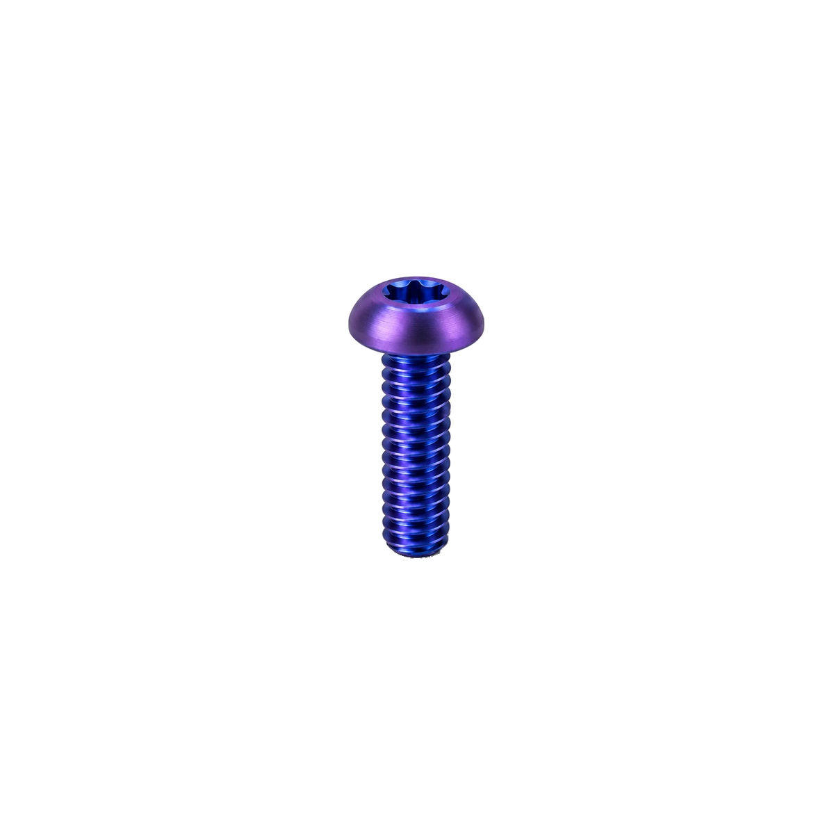 M5 Titanium Button Head Bolt — Blue Purple