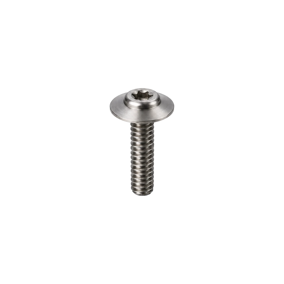 M5 Titanium Large Flange Button Head Bolt — Raw Titanium