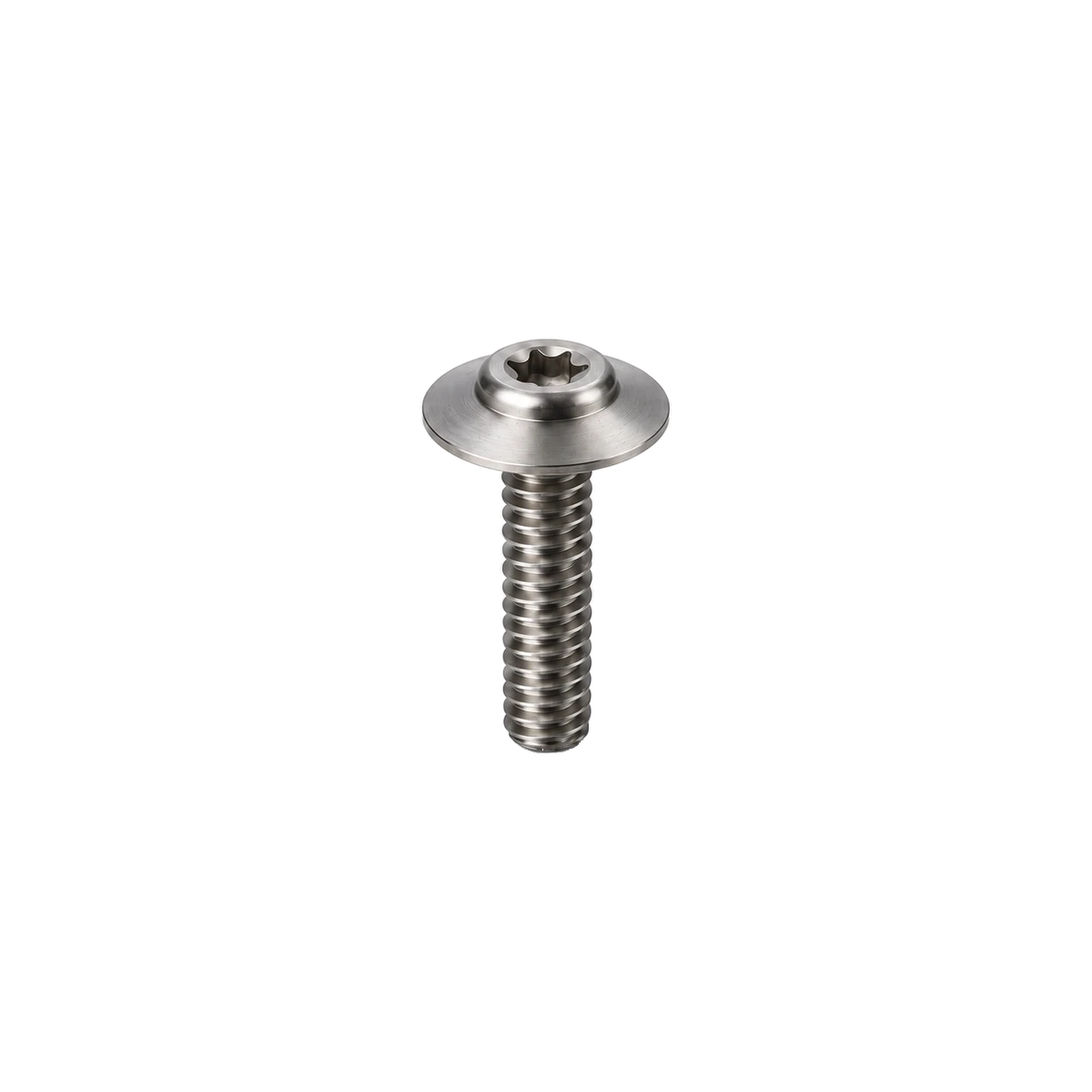 M5 Titanium Large Flange Button Head Bolt — Raw Titanium