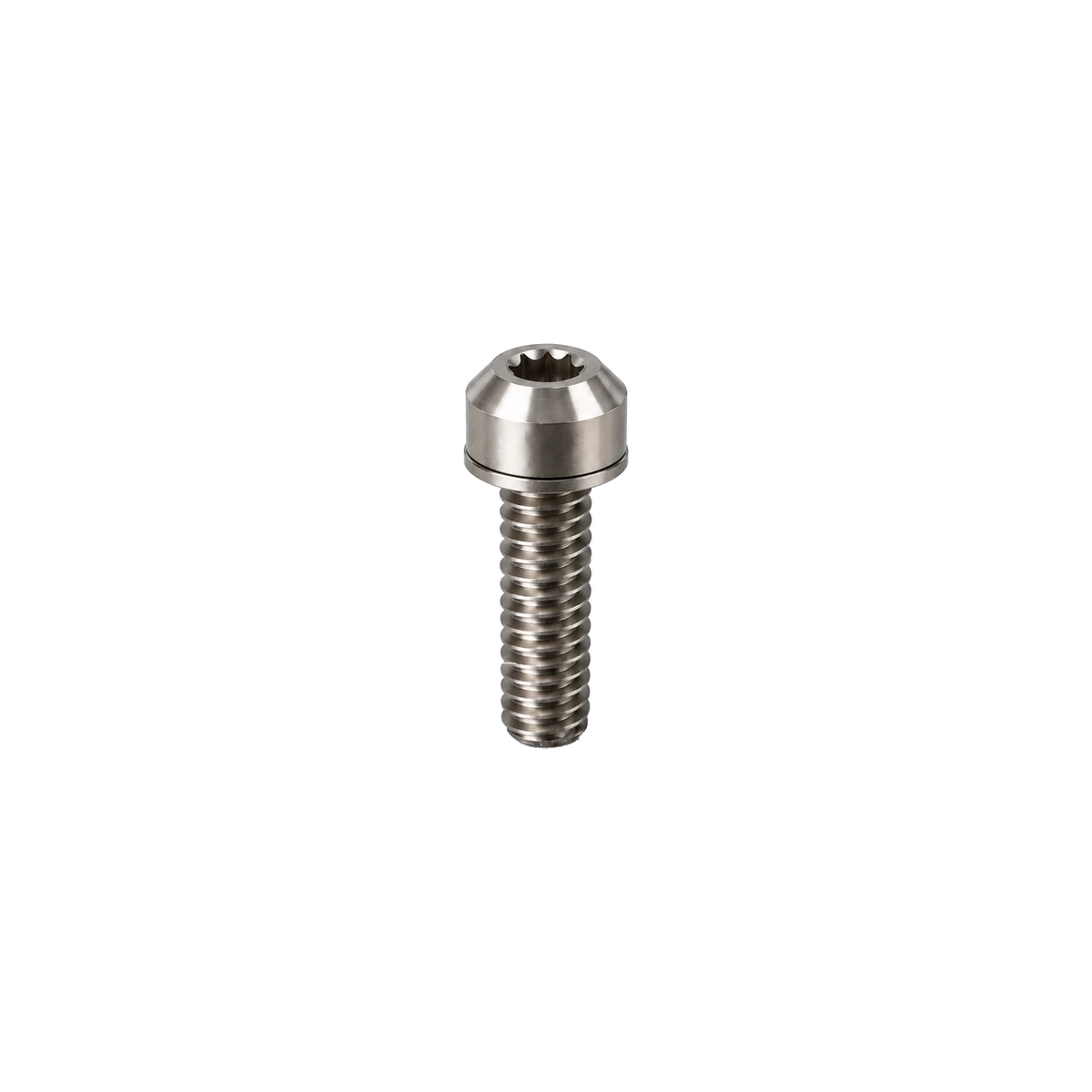 M5 Titanium Dome Head Bolt – With Washer — Raw Titanium