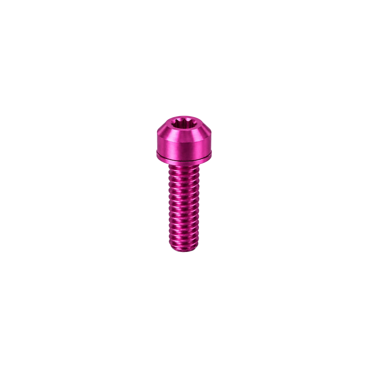 M5 Titanium Dome Head Bolt – With Washer — Magenta