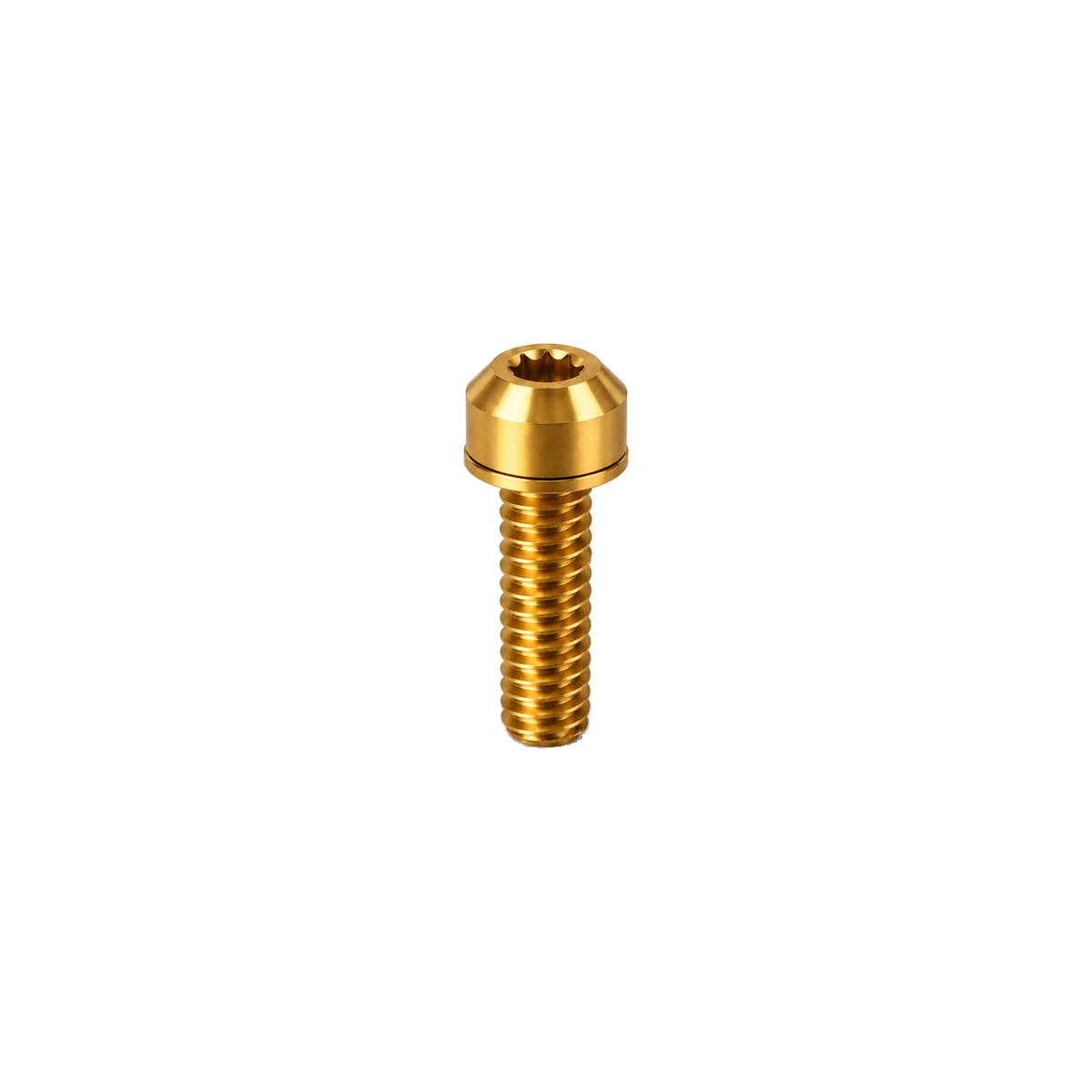 M5 Titanium Dome Head Bolt – With Washer — Gold