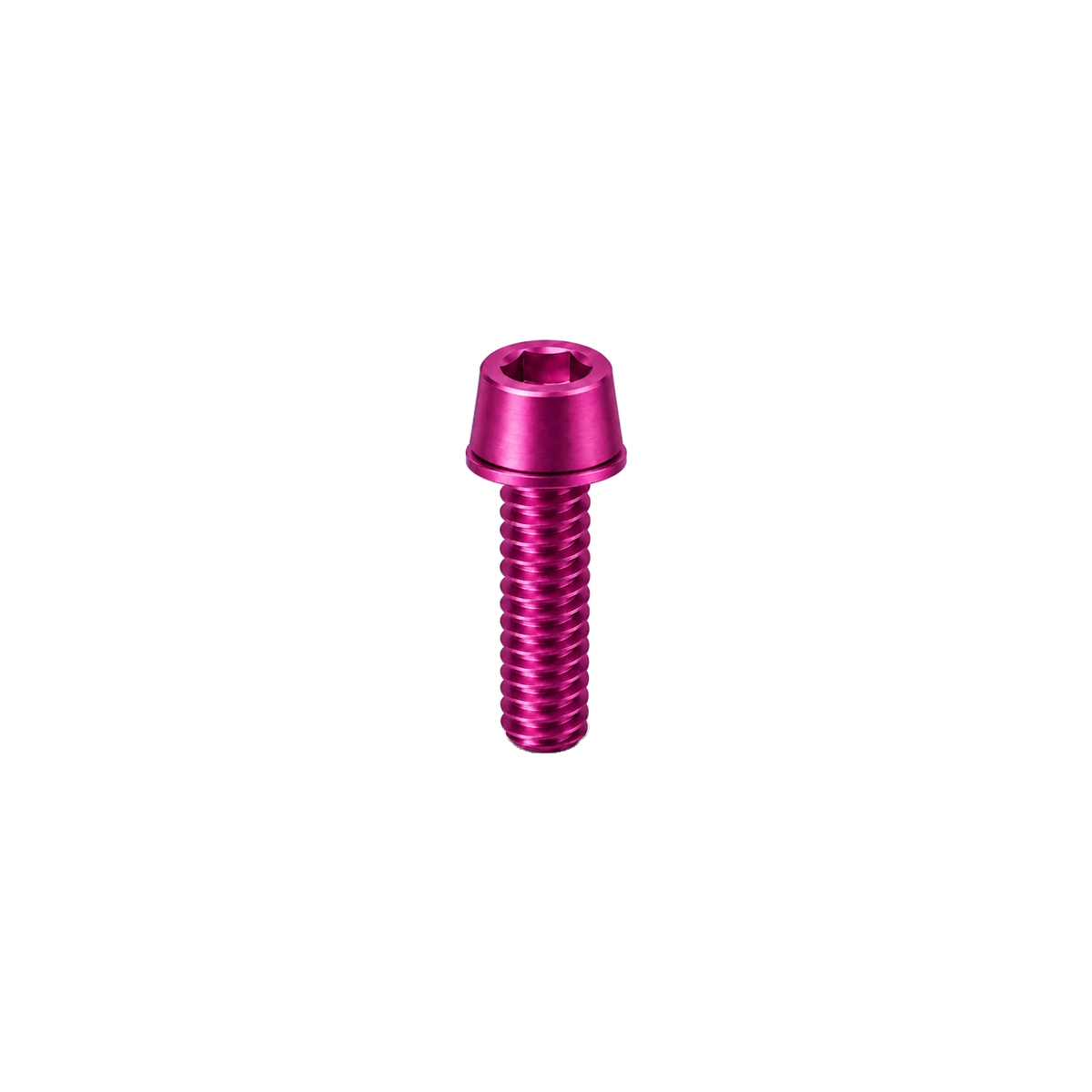 M5 Titanium Tapered Socket Cap Bolt – With Washer — Magenta
