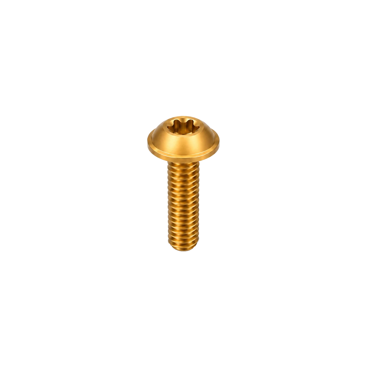 M5 Titanium Flanged Button Head Bolt — Gold