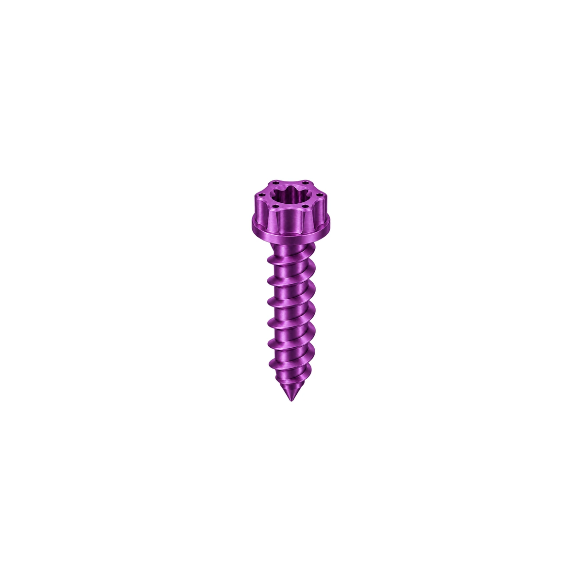 M5 Titanium Torx Flanged Head Self-Tapping Screw — Purple