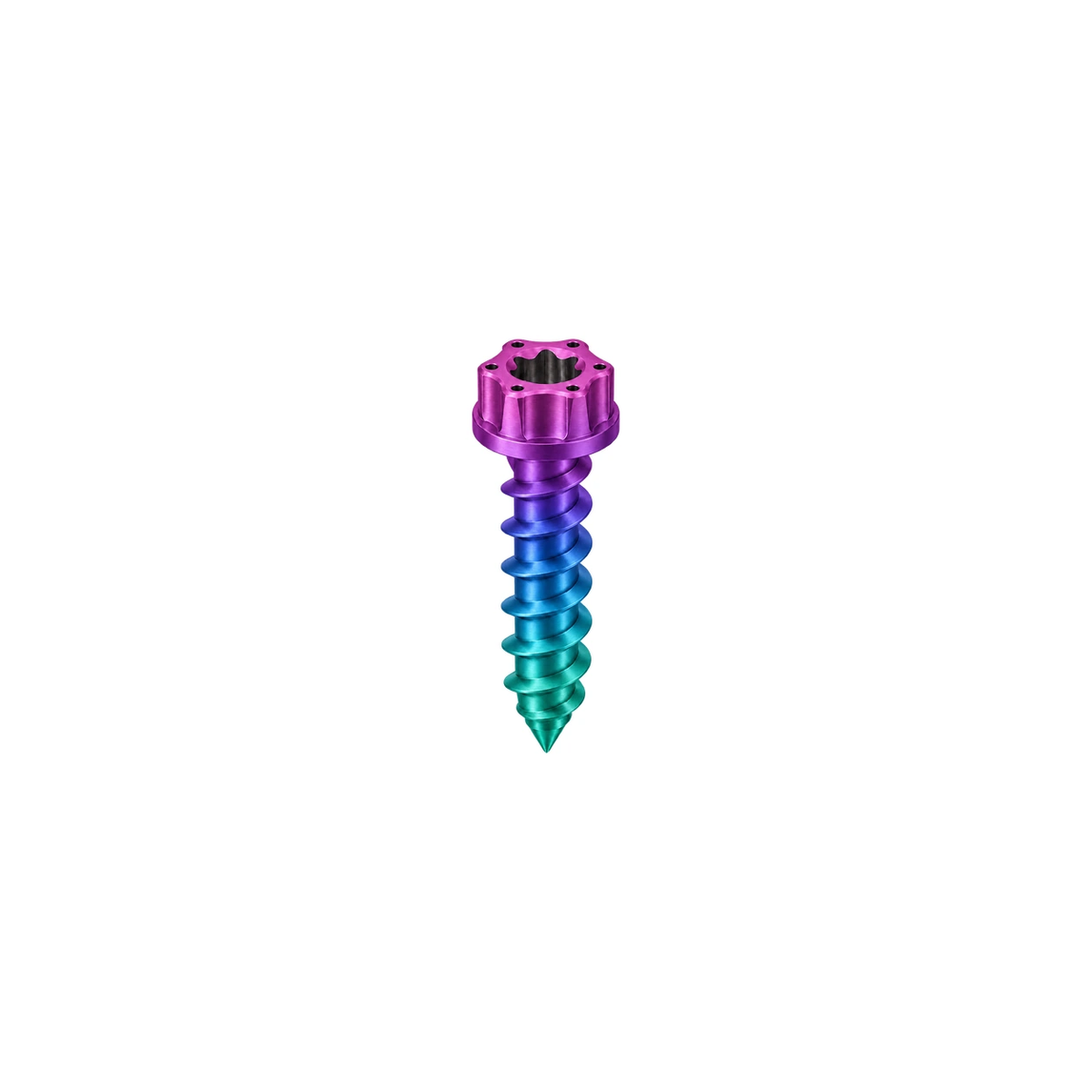 M5 Titanium Torx Flanged Head Self-Tapping Screw — Candy Matte