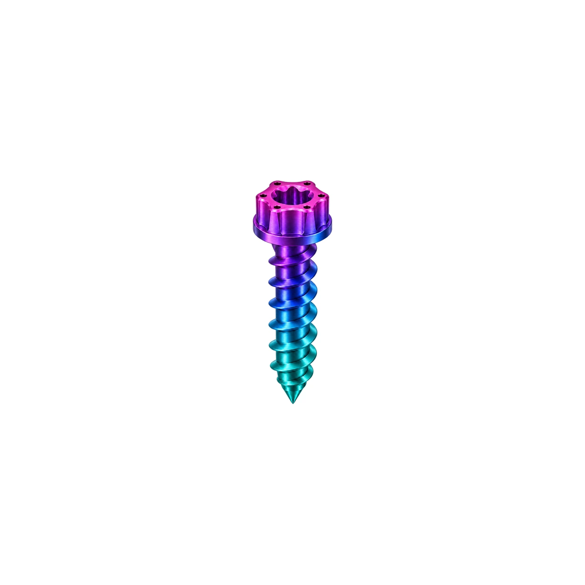M5 Titanium Torx Flanged Head Self-Tapping Screw — Candy Gloss