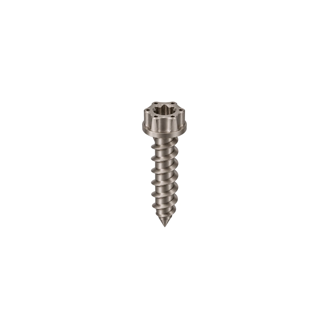 M5 Titanium Torx Flanged Head Self-Tapping Screw — Raw Titanium