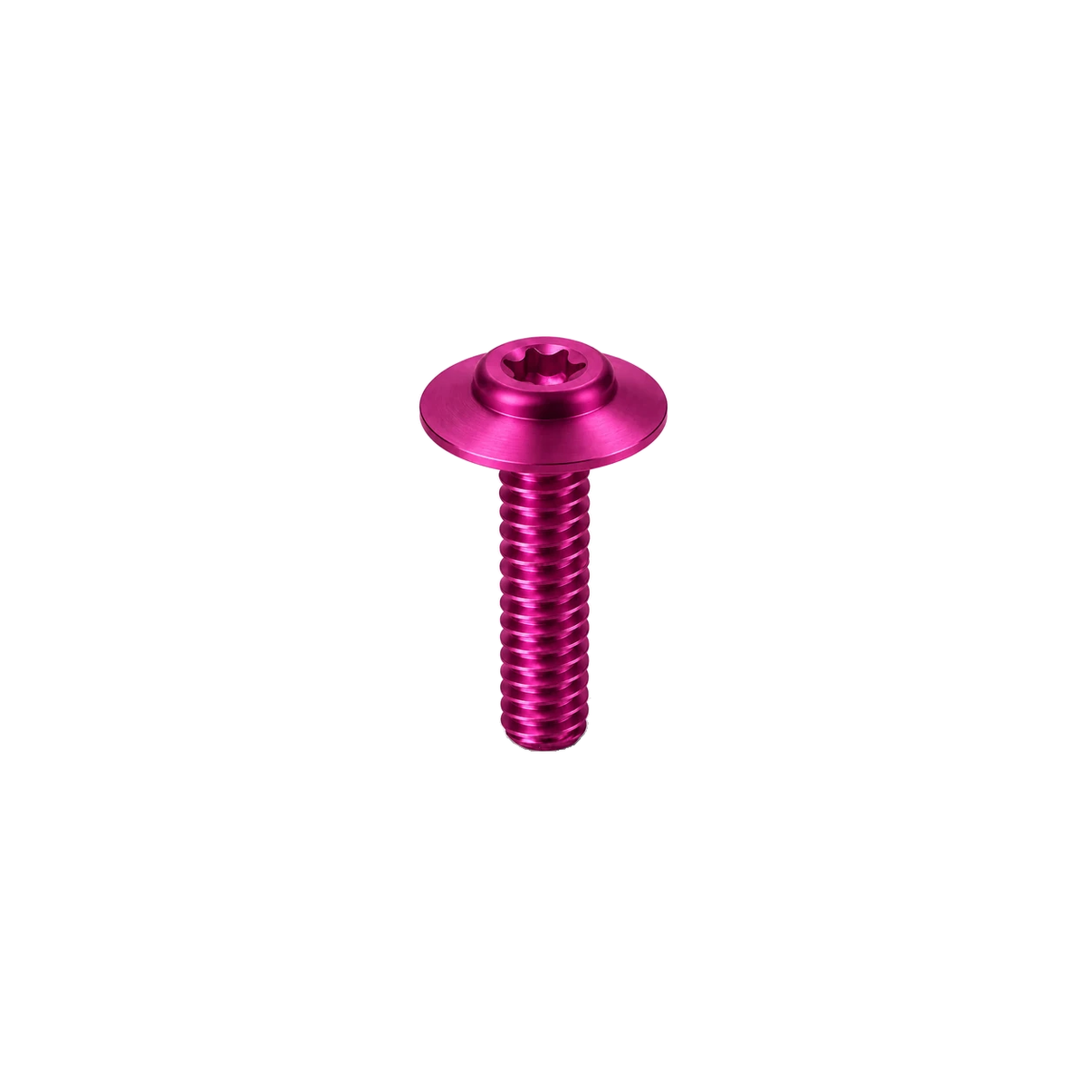M6 Titanium Large Flange Button Head Bolt — Magenta