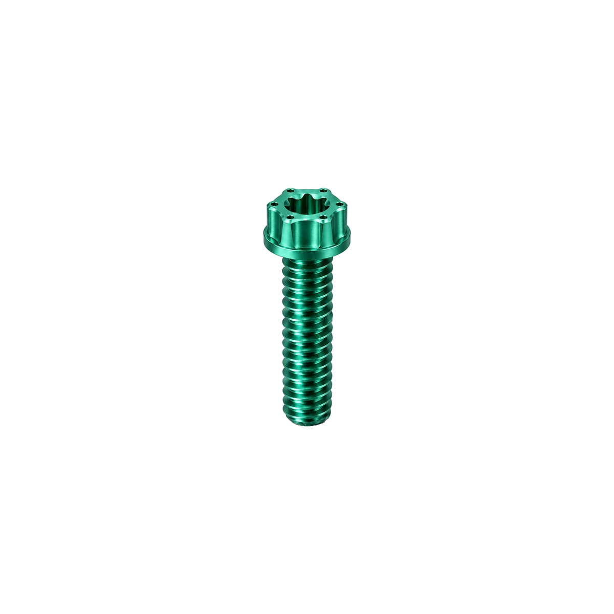 M6 Titanium Torx Flanged Head Bolt — Green