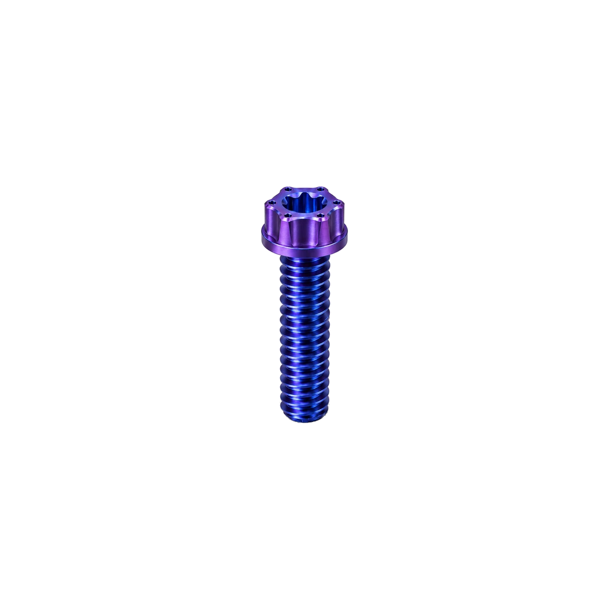 M6 Titanium Torx Flanged Head Bolt — Blue Purple