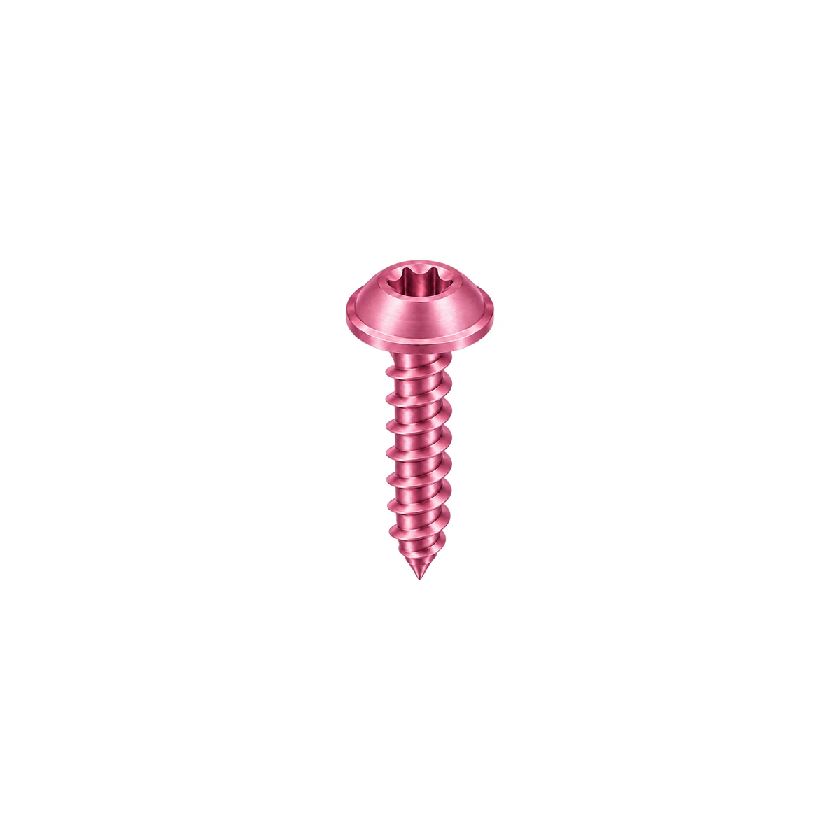 M6 Titanium Flanged Button Head Self-Tapping Screw — Champagne Pink