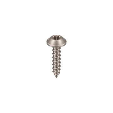 M6 Titanium Flanged Button Head Self-Tapping Screw — Raw Titanium
