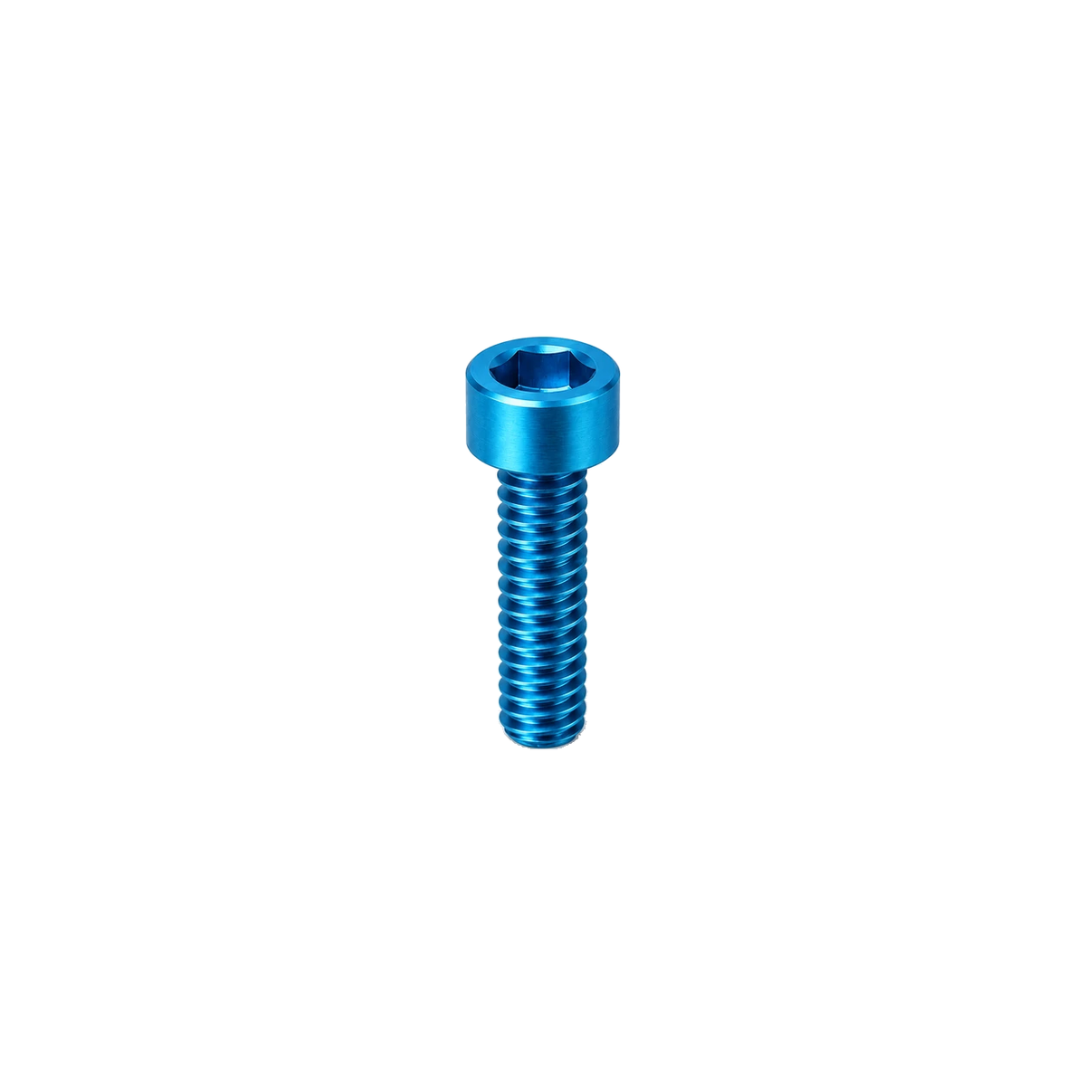 M6 Titanium Socket Cap Bolt — Aqua Blue