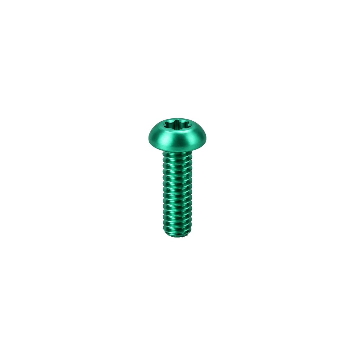 M6 Titanium Button Head Bolt — Green