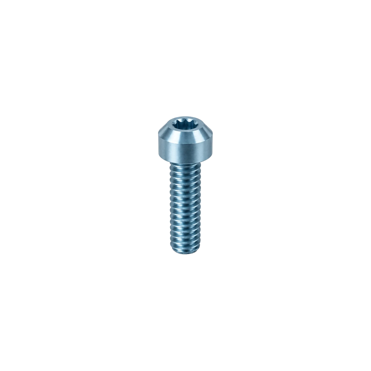 M6 Titanium Dome Head Bolt — Ice Blue