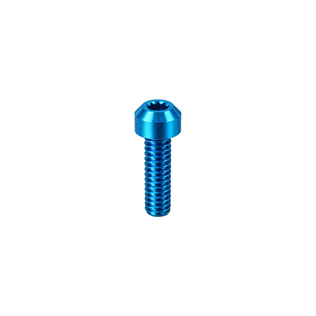 M6 Titanium Dome Head Bolt — Aqua Blue