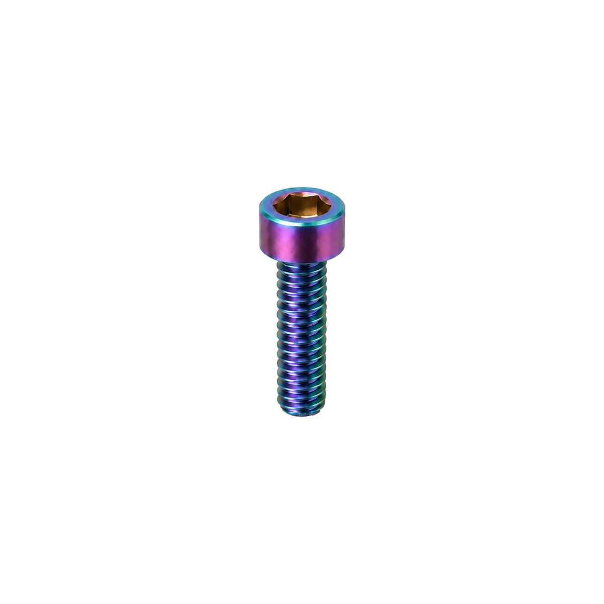 M8 Titanium Socket Cap Bolt — Rainbow
