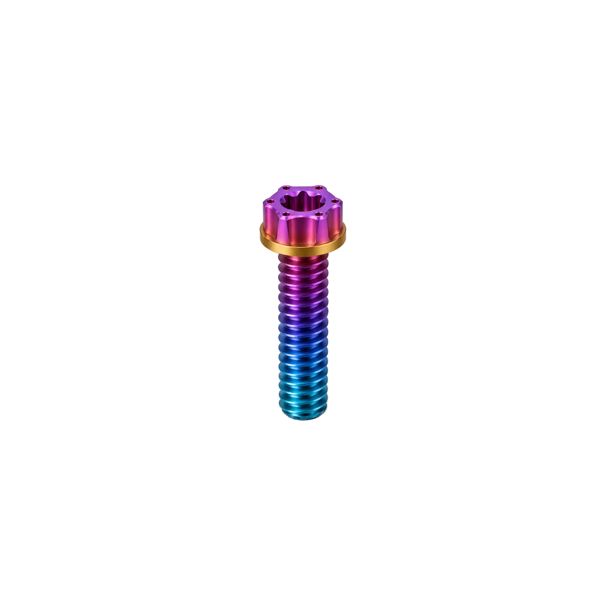 M8 Titanium Torx Flanged Head Bolt — Candy Matte