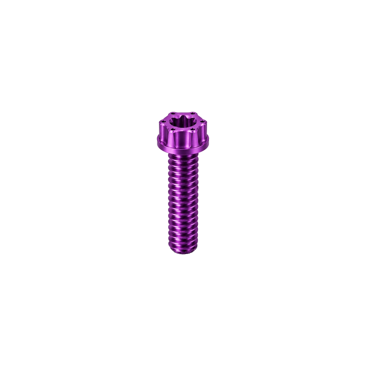 M8 Titanium Torx Flanged Head Bolt — Purple