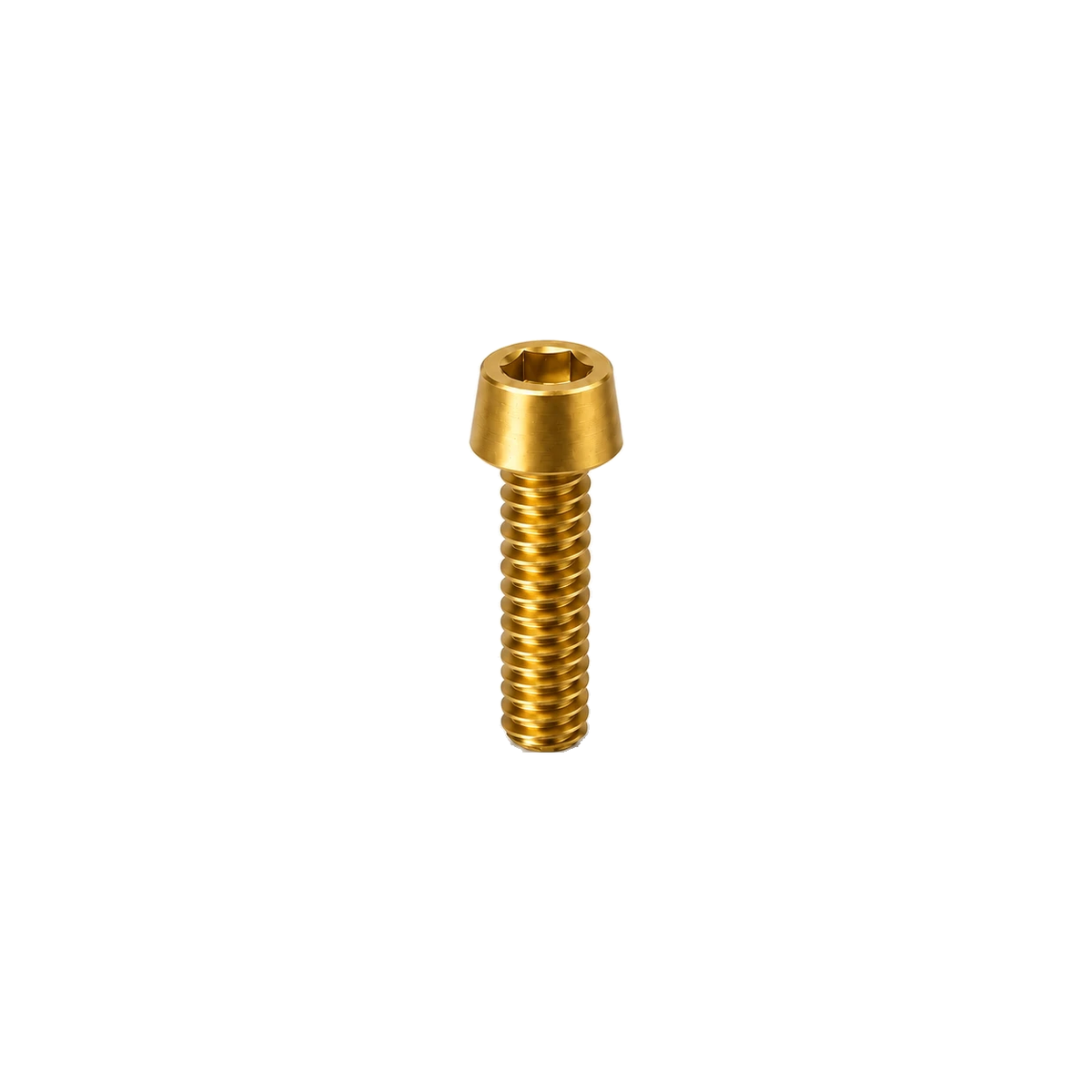 M8 Titanium Tapered Socket Cap Bolt — Gold